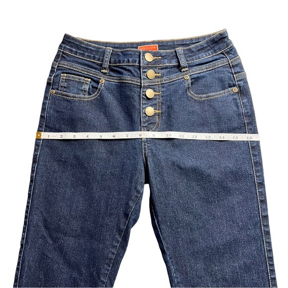 ModCloth Seamstress Buttoned Skinny Jeans Size 4 - Picture 9 of 11